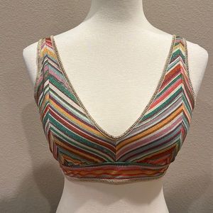 BECCA Swim Shimmery Top - Size D